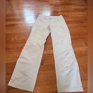 Athleta Creamy White Adjustable Waist Trekkie Hike Pants Sz 6